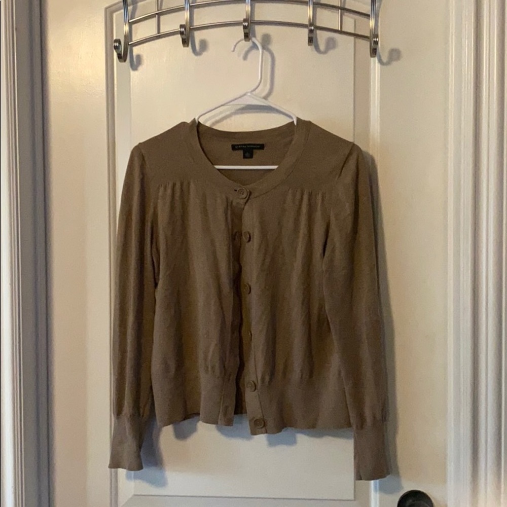 Tan cardigans
